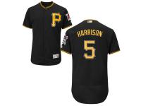 Black Josh Harrison Men #5 Majestic MLB Pittsburgh Pirates Flexbase Collection Jersey