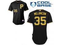Black Mark Melancon Men #35 Majestic MLB Pittsburgh Pirates Cool Base Alternate Jersey
