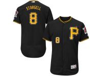 Black Willie Stargell Men #8 Majestic MLB Pittsburgh Pirates Flexbase Collection Jersey