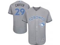 Blue Jays #29 Joe Carter Grey Flexbase Authentic Collection 2016 Father Day Stitched Baseball Jersey