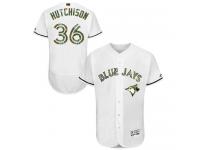 Blue Jays #36 Drew Hutchison White Flexbase Authentic Collection 2016 Memorial Day Stitched Baseball Jersey