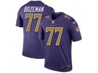 Bradley Bozeman Baltimore Ravens Men's Color Rush Legend Nike Jersey - Purple