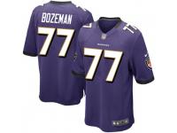 Bradley Bozeman Baltimore Ravens Men's Game Team Color Nike Jersey - Purple