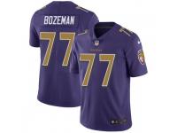 Bradley Bozeman Baltimore Ravens Men's Limited Color Rush Vapor Untouchable Nike Jersey - Purple