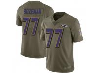 Bradley Bozeman Baltimore Ravens Men's Limited Salute to Service Nike Jersey - Green