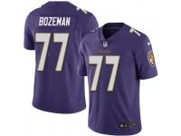 Bradley Bozeman Baltimore Ravens Men's Limited Team Color Vapor Untouchable Nike Jersey - Purple