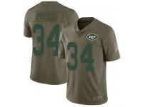 Brian Poole Limited Olive Men's Jersey - Football New York Jets #34 2017 Salute to Service