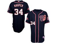 Bryce Harper Washington Nationals Majestic 10th Anniversary 6300 Player Authentic Jersey - Navy