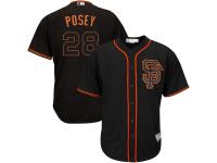 Buster Posey San Francisco Giants Majestic Official Cool Base Player Jersey - Black