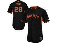Buster Posey San Francisco Giants Majestic On-Field Batting Practice Cool Base Player Jersey - Black