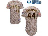 Camo Tony Watson Men #44 Majestic MLB Pittsburgh Pirates Cool Base Alternate Jersey