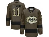 Canadiens #11 Brendan Gallagher Green Salute to Service Stitched NHL Jersey