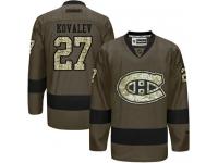 Canadiens #27 Alexei Kovalev Green Salute to Service Stitched NHL Jersey