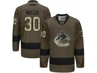 Canucks #30 Ryan Miller Green Salute to Service Stitched NHL Jersey