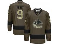 Canucks #9 Brandon Prust Green Salute to Service Stitched NHL Jersey