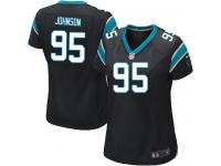 Carolina Panthers Charles Johnson Women's Home Jersey - Black Nike NFL #95 Game