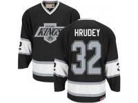 CCM NHL Men's Kelly Hrudey Black Authentic Jersey - #32 Los Angeles Kings Throwback