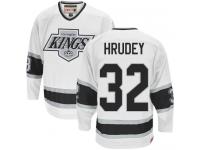 CCM NHL Men's Kelly Hrudey White Authentic Jersey - #32 Los Angeles Kings Throwback