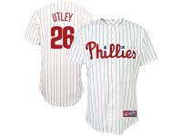 Chase Utley Philadelphia Phillies #26 Majestic Replica Jersey - White Pinstripe