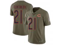 Chicago Bears Ha Ha Clinton-Dix Men's Limited Olive Jersey - #21 Football 2017 Salute to Service