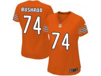 Chicago Bears Jermon Bushrod Women's Alternate Jersey - Orange Nike NFL #74 Game