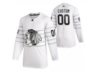 Chicago Blackhawks #00 Custom 2020 NHL All-Star Game White Jersey Men's