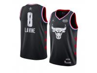 Chicago Bulls #8 Black Zach LaVine 2019 All-Star Game Swingman Finished Jersey Men's