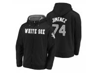 Chicago White Sox Eloy Jimenez Black Matte Fleece Full-Zip Hoodie