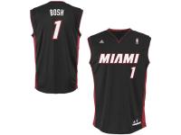 Chris Bosh Miami Heat adidas Youth Replica Road Jersey - Black