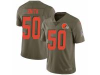 Chris Smith Men's Cleveland Browns Nike 2017 Salute to Service Jersey - Limited Green