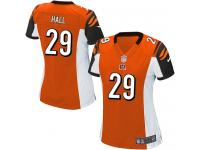 Cincinnati Bengals Leon Hall Women's Alternate Jersey - Orange Nike NFL #29 Game