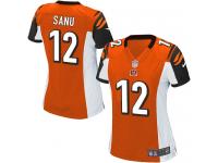Cincinnati Bengals Mohamed Sanu Women's Alternate Jersey - Orange Nike NFL #12 Game