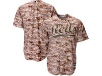 Cincinnati Reds Majestic Official 2015 Authentic Collection Cool Base Jersey C Camo
