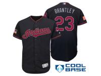 Cleveland Indians #23 Michael Brantley Navy Stars & Stripes 2016 Independence Day Cool Base Jersey