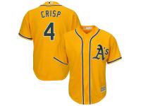Coco Crisp Oakland Athletics Majestic 2015 Cool Base Player Jersey - Gold