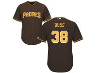 Coffee Tyson Ross Men #38 Majestic MLB San Diego Padres Cool Base Alternate Jersey