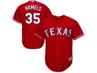 Cole Hamels Texas Rangers Majestic Official Cool Base Player Jersey - Red