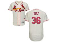 Cream Aledmys Diaz Men #36 Majestic MLB St. Louis Cardinals Flexbase Collection Jersey