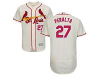 Cream Jhonny Peralta Men #27 Majestic MLB St. Louis Cardinals Flexbase Collection Jersey