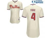 Cream Jimmy Foxx Men #4 Majestic MLB Philadelphia Phillies Cool Base Alternate Jersey