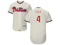 Cream Jimmy Foxx Men #4 Majestic MLB Philadelphia Phillies Flexbase Collection Jersey