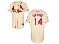 Cream Ken Boyer Men #14 Majestic MLB St. Louis Cardinals Cool Base Alternate Jersey