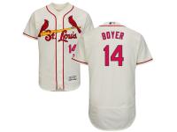 Cream Ken Boyer Men #14 Majestic MLB St. Louis Cardinals Flexbase Collection Jersey
