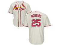 Cream Mark McGwire Men #25 Majestic MLB St. Louis Cardinals Cool Base Alternate Jersey