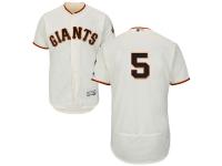 Cream Matt Duffy Men #5 Majestic MLB San Francisco Giants Flexbase Collection Jersey