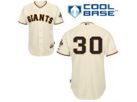 Cream Orlando Cepeda Men #30 Majestic MLB San Francisco Giants Cool Base Home Jersey
