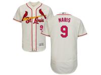 Cream Roger Maris Men #9 Majestic MLB St. Louis Cardinals Flexbase Collection Jersey