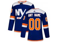 Customized Men's Adidas New York Islanders Blue Alternate Authentic NHL Jersey