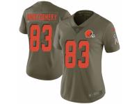 D.J. Montgomery Women's Cleveland Browns Nike 2017 Salute to Service Jersey - Limited Green
