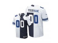 Dallas Cowboys Customized Men's Jersey - Road/Throwback Two Tone Nike NFL Limited